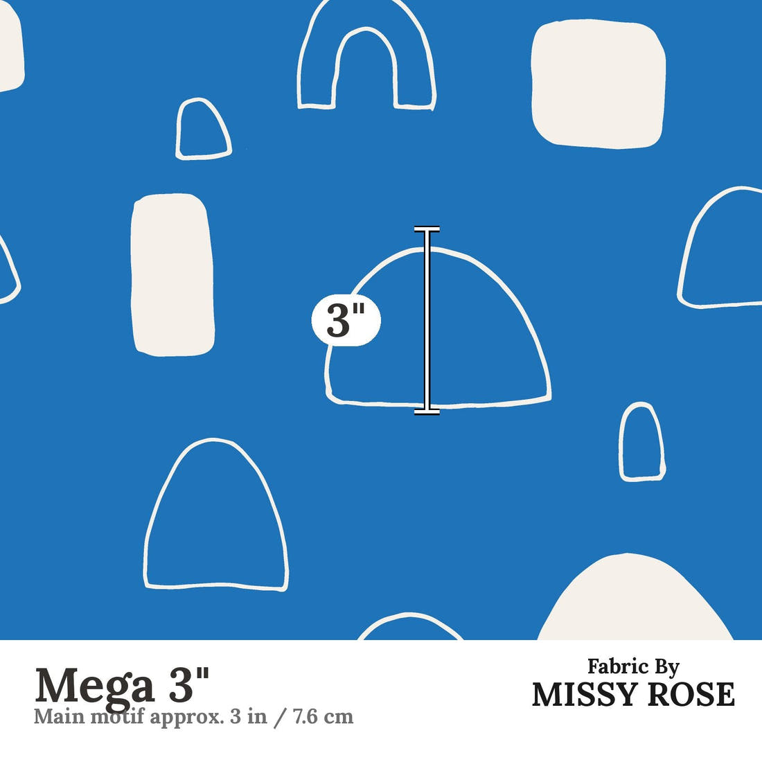 Kristina Forrest 32 Mega 3 inch print scale guide | Fabric by Missy Rose