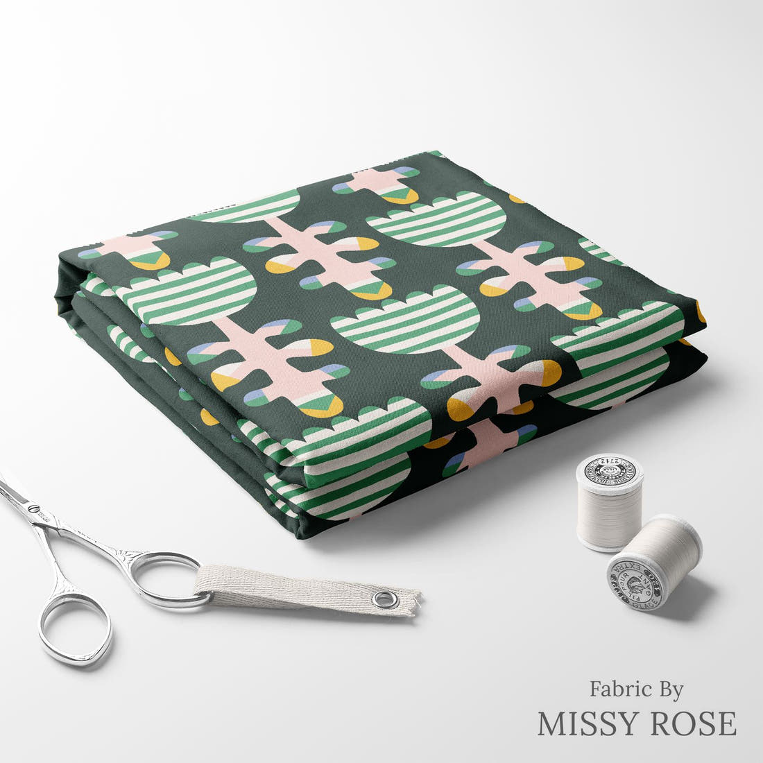 Kristina Forrest 34 folded fabric stack with matching thread - pre-order fabric Australia | Fabric by Missy Rose