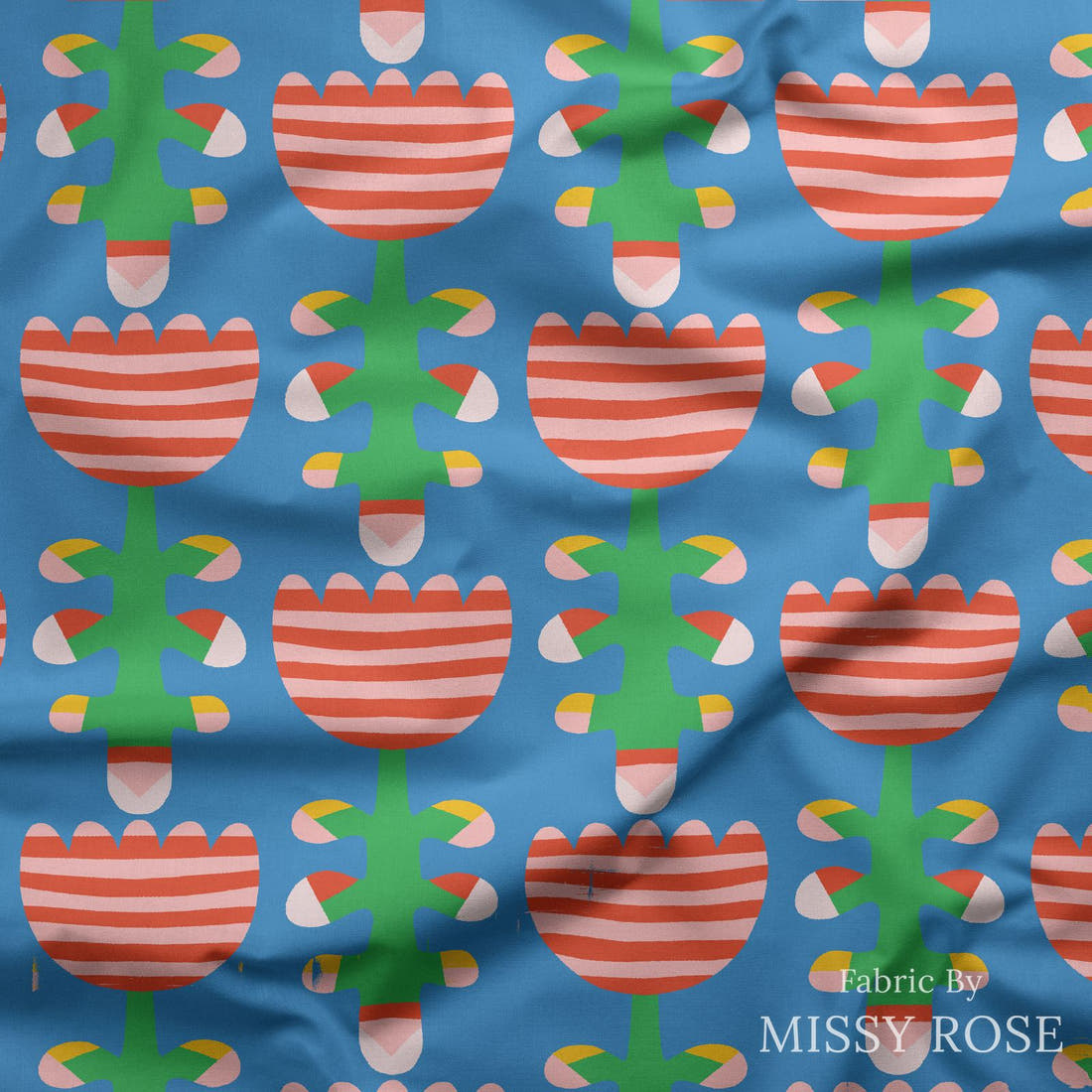 Kristina Forrest 36 draped fabric mockup - custom printed fabric by the metre | Fabric by Missy Rose
