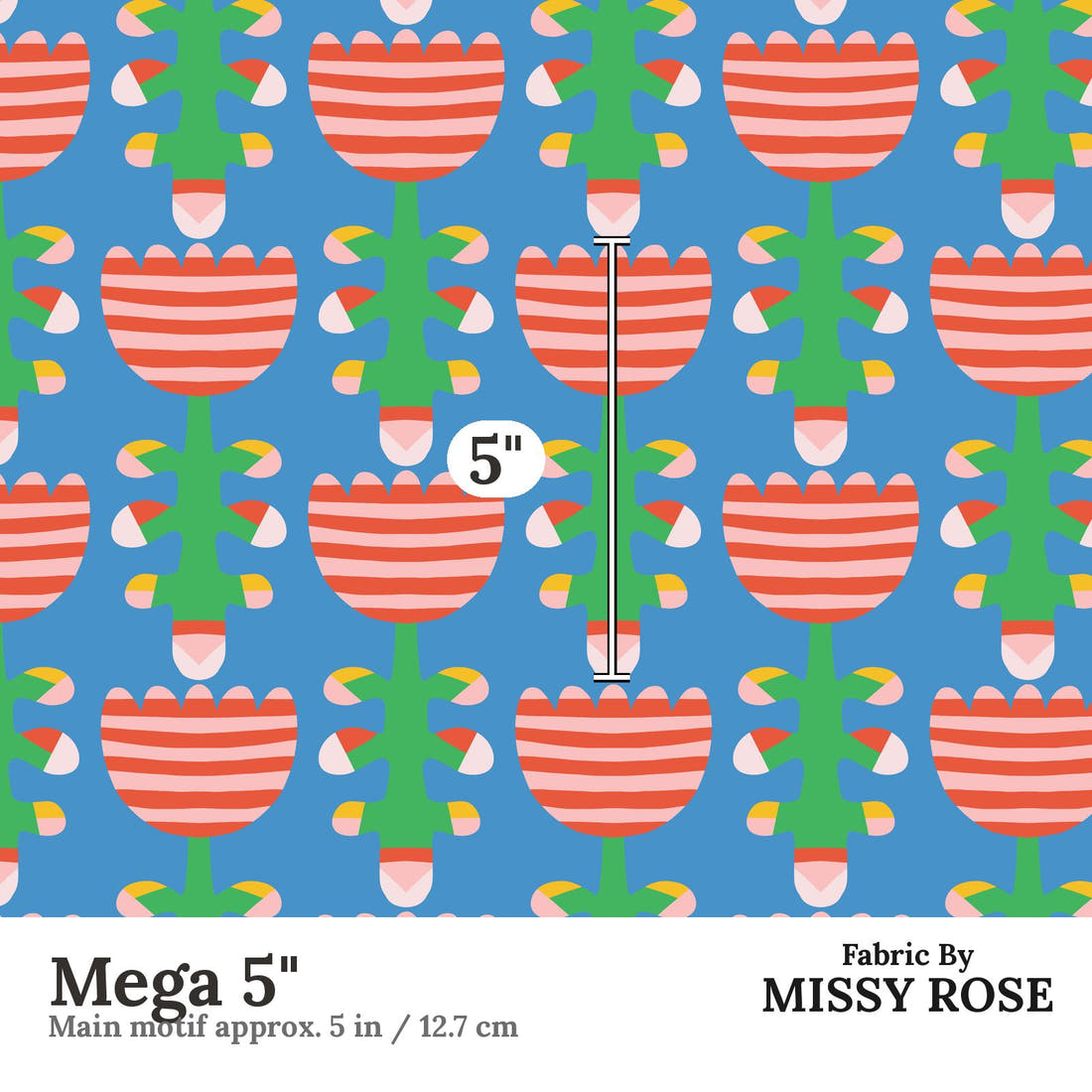 Kristina Forrest 36 Mega 5 inch print scale guide | Fabric by Missy Rose