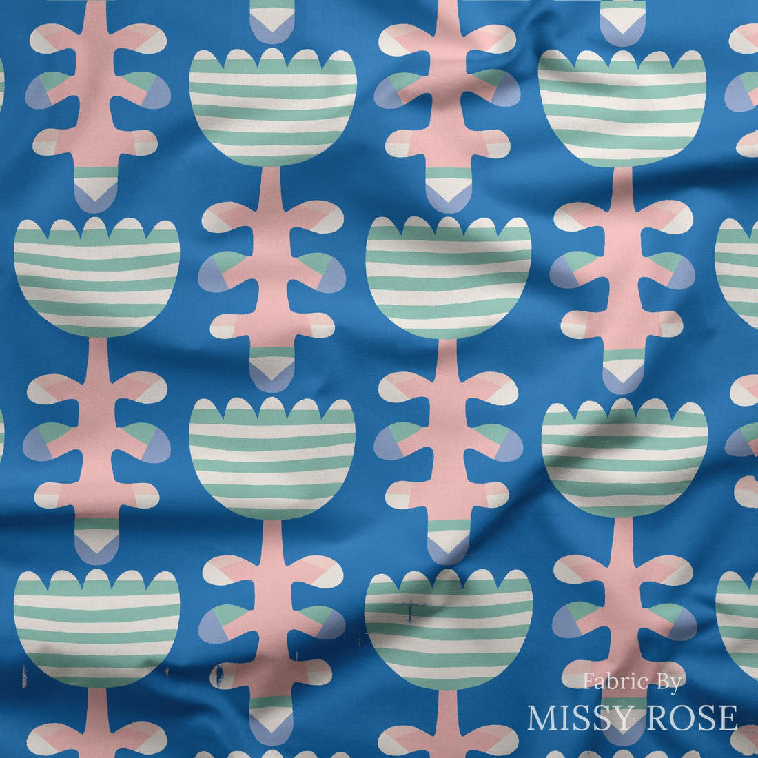 Kristina Forrest 37 draped fabric mockup - custom printed fabric by the metre | Fabric by Missy Rose