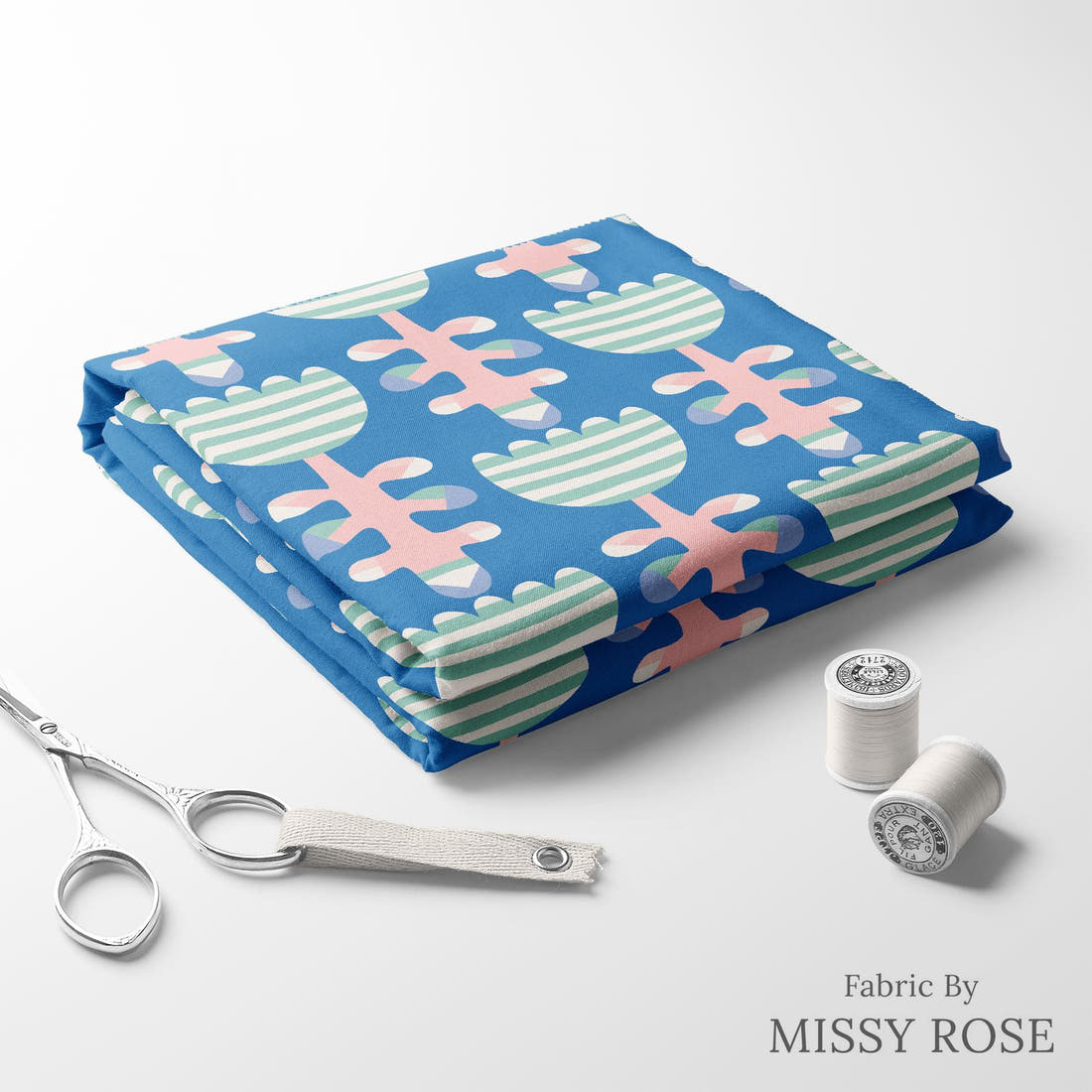 Kristina Forrest 37 folded fabric stack with matching thread - pre-order fabric Australia | Fabric by Missy Rose