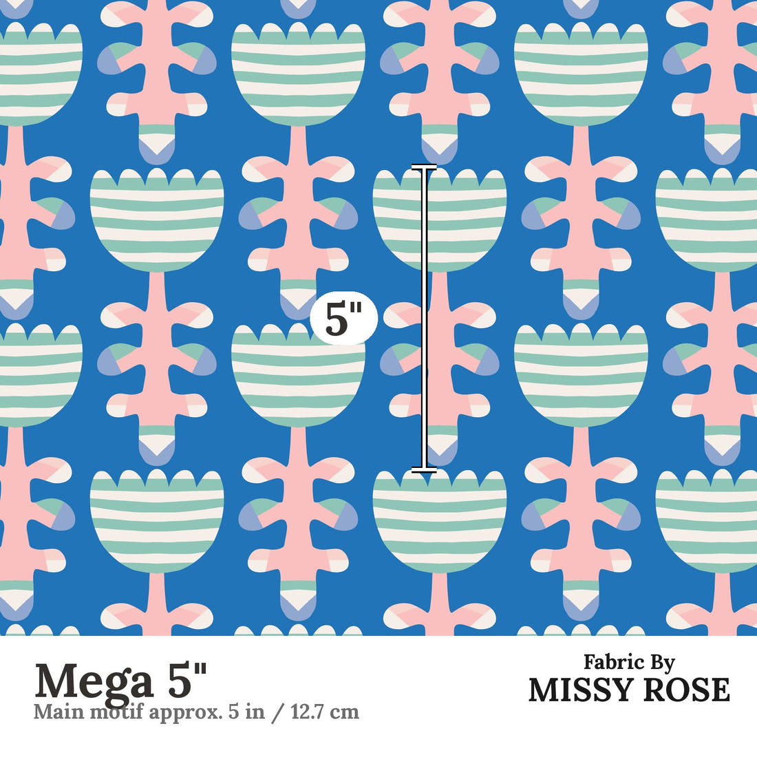 Kristina Forrest 37 Mega 5 inch print scale guide | Fabric by Missy Rose