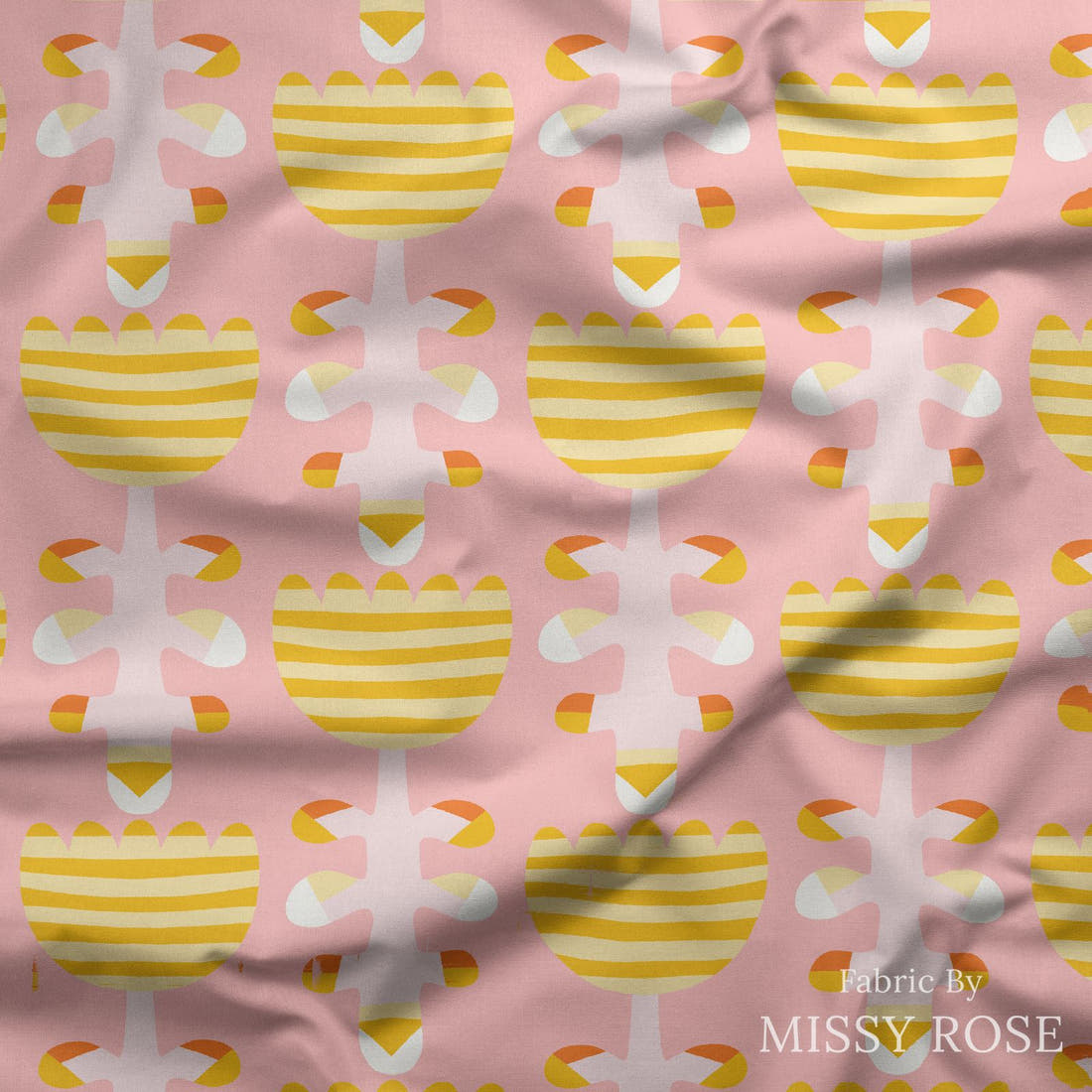 Kristina Forrest 38 draped fabric mockup - custom printed fabric by the metre | Fabric by Missy Rose