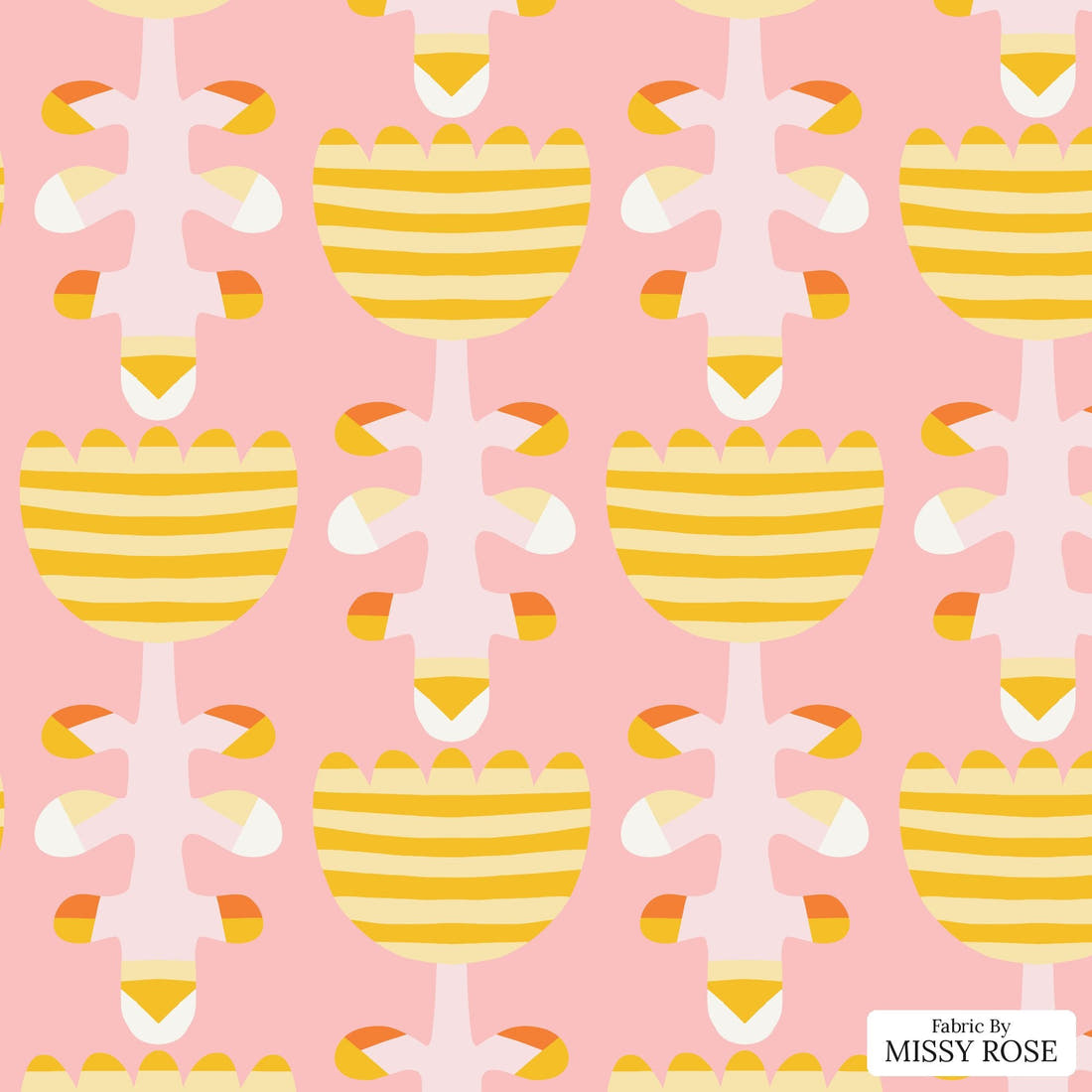 Kristina Forrest 38 - flat view of the print, zoom in for detail | Fabric by Missy Rose