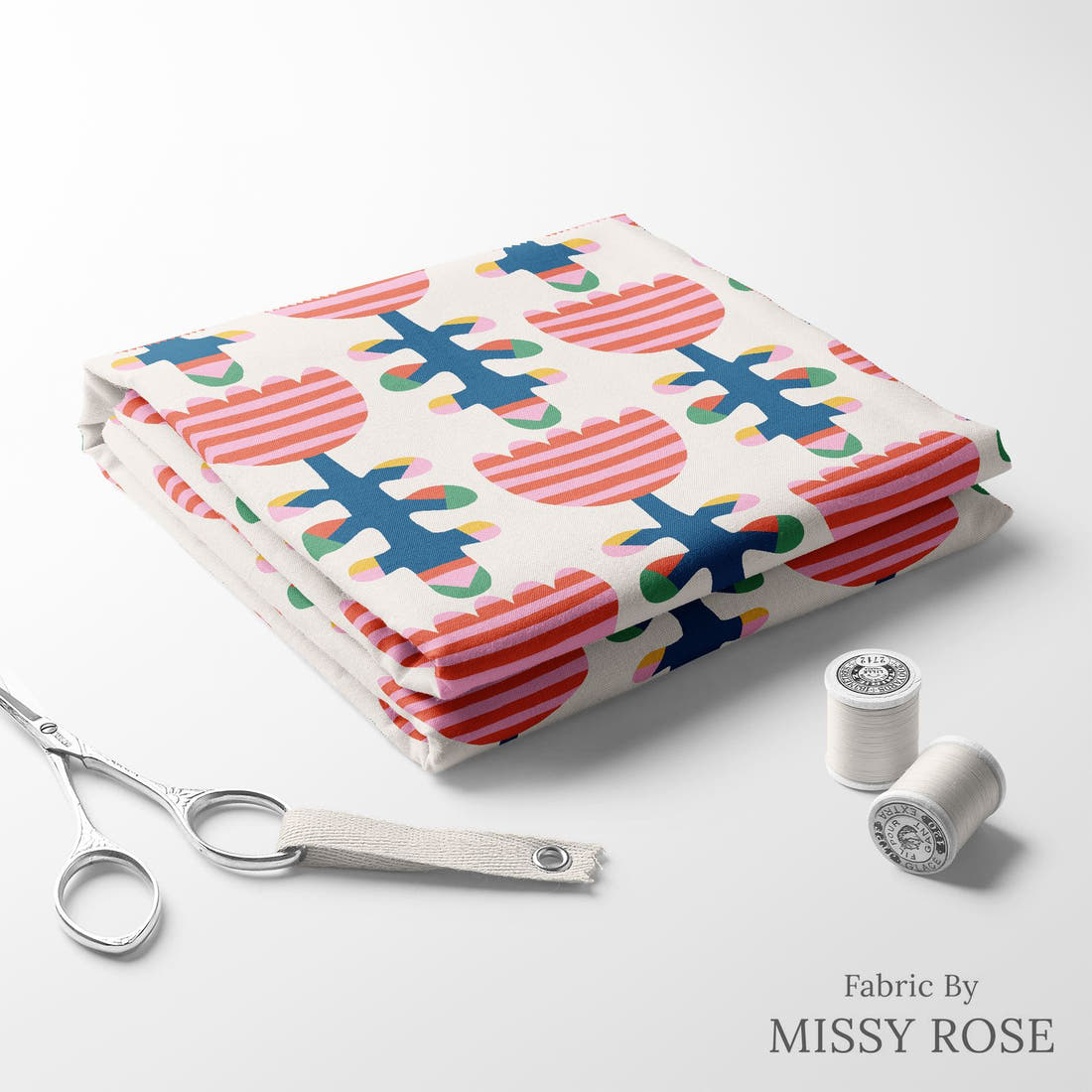 Kristina Forrest 39 folded fabric stack with matching thread - pre-order fabric Australia | Fabric by Missy Rose
