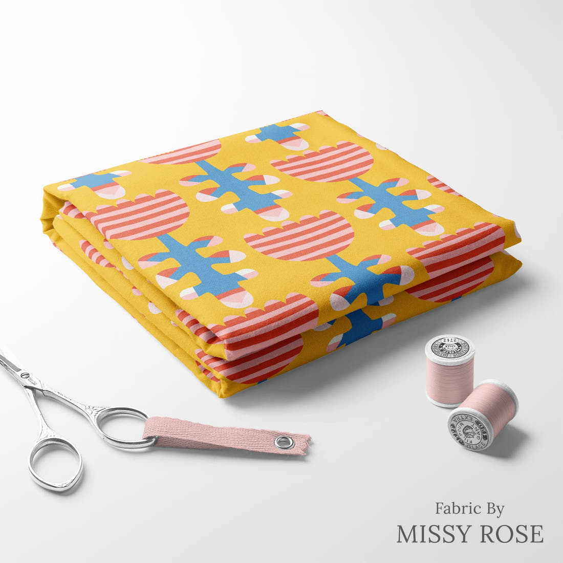 Kristina Forrest 40 folded fabric stack with matching thread - pre-order fabric Australia | Fabric by Missy Rose