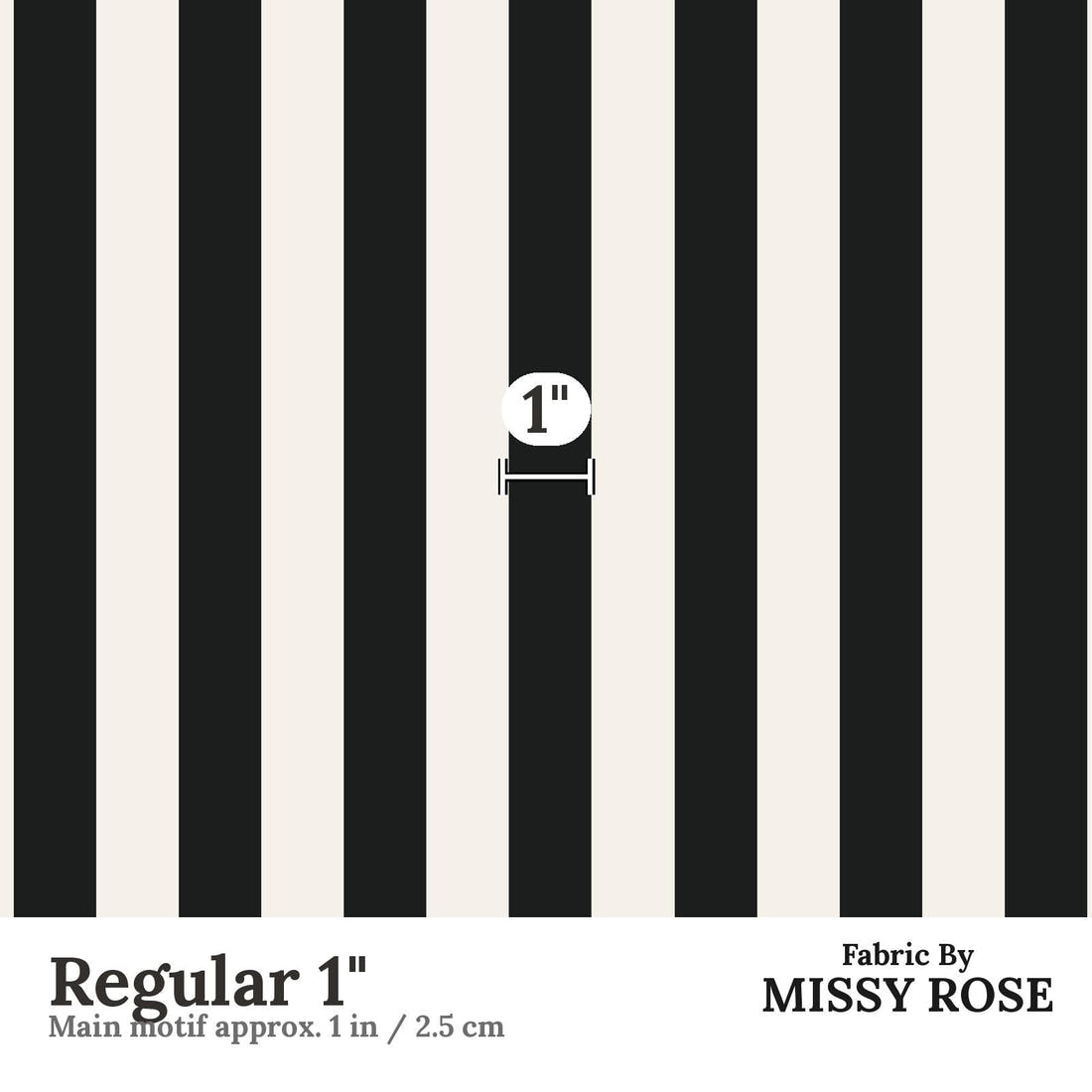 Kristina Forrest 41 Regular 1 inch print scale guide | Fabric by Missy Rose