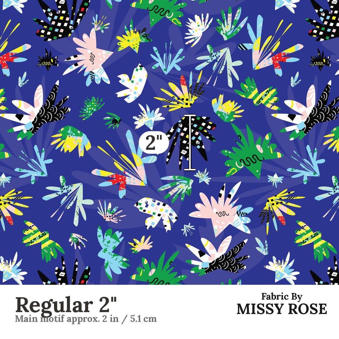Kristina Forrest 43 Regular 2 inch print scale guide | Fabric by Missy Rose