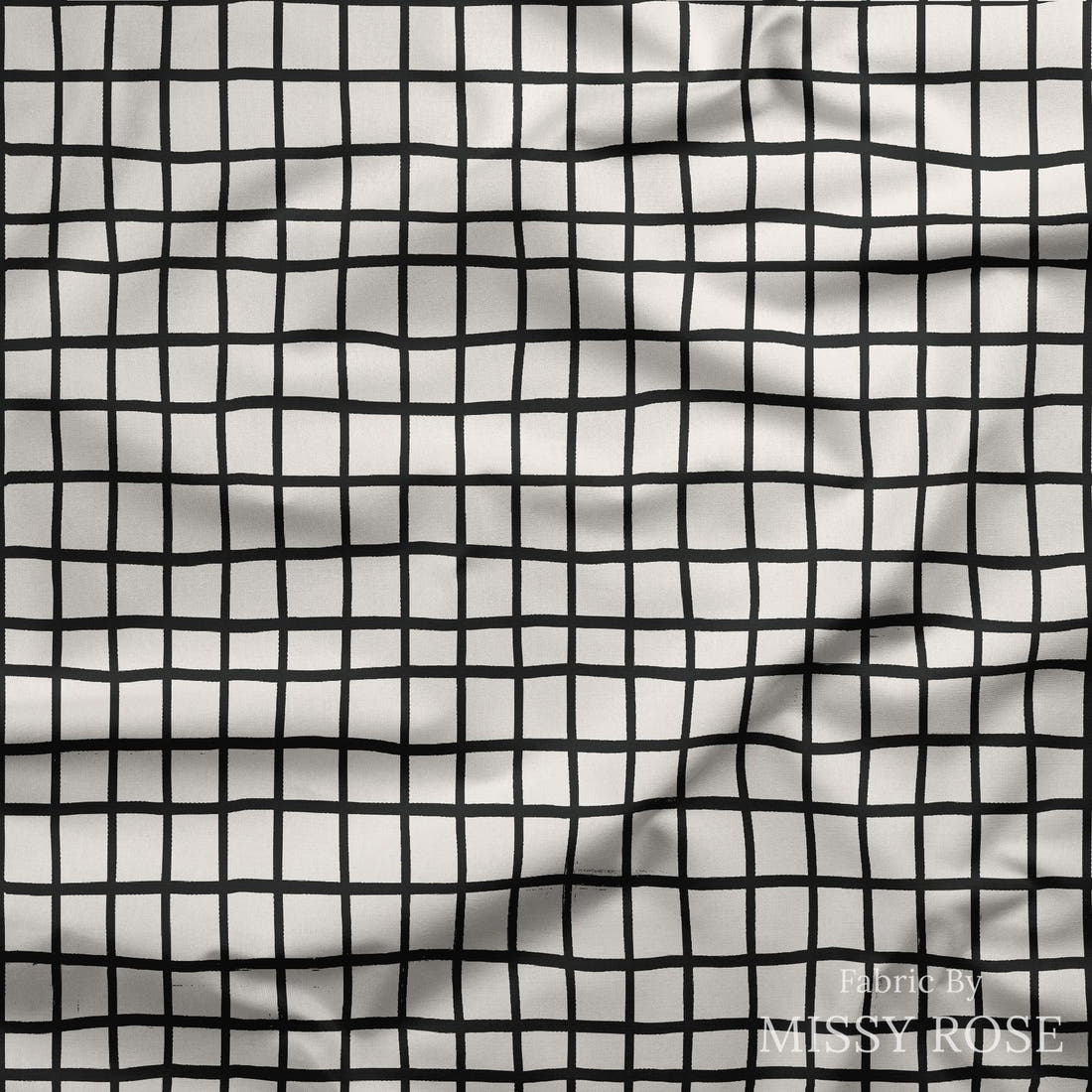 Kristina Forrest 46 draped fabric mockup - custom printed fabric by the metre | Fabric by Missy Rose