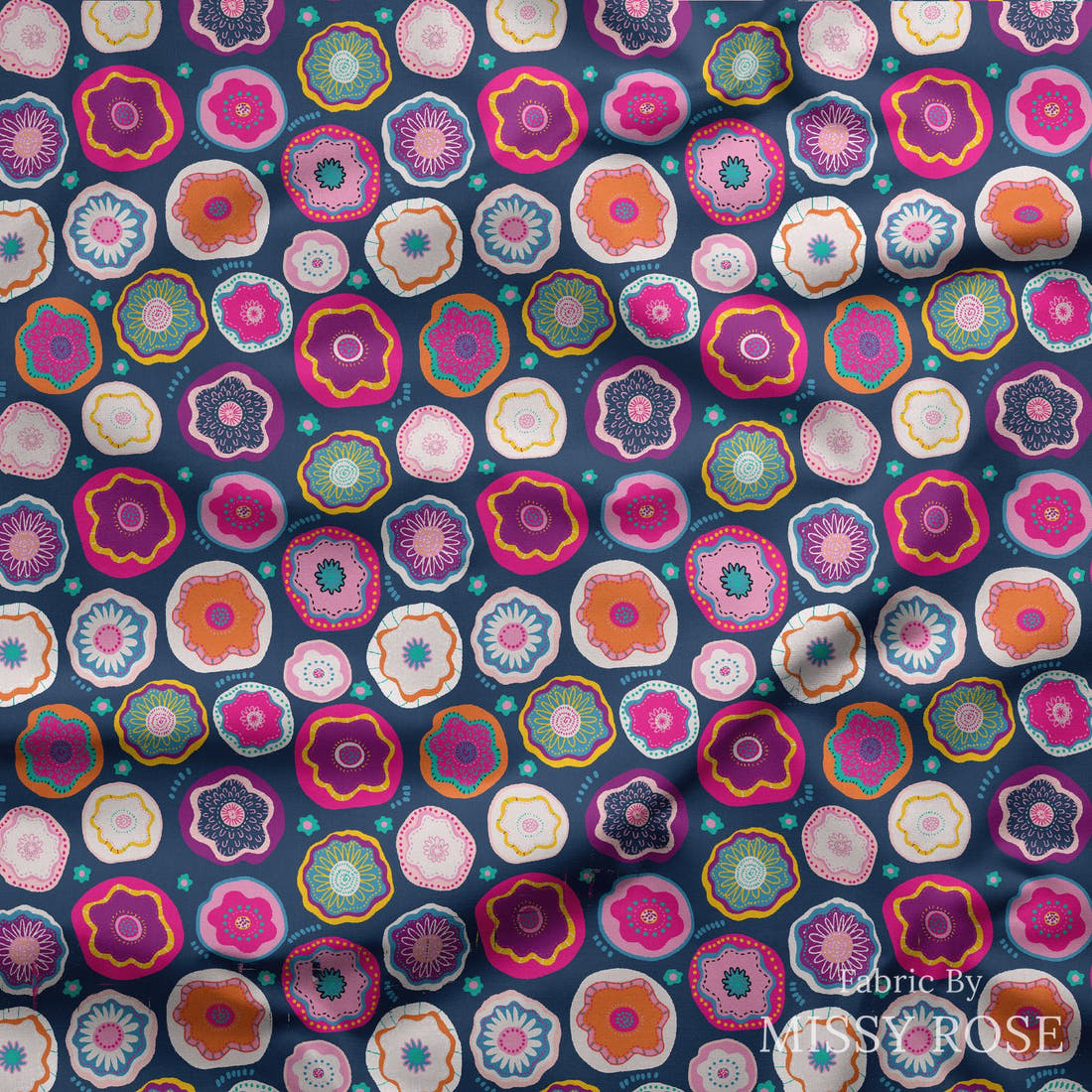 Kristina Forrest 47 draped fabric mockup - custom printed fabric by the metre | Fabric by Missy Rose