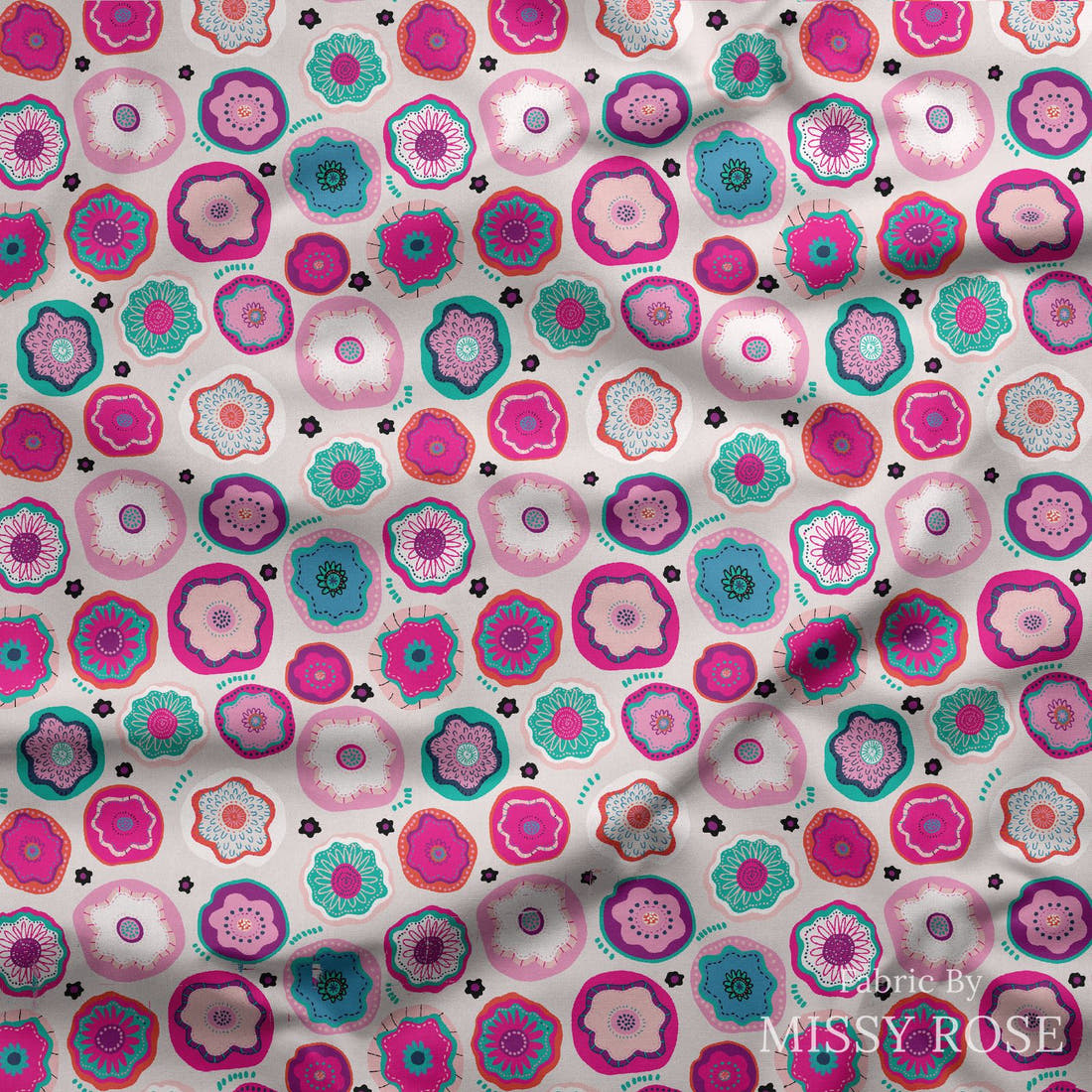 Kristina Forrest 48 draped fabric mockup - custom printed fabric by the metre | Fabric by Missy Rose
