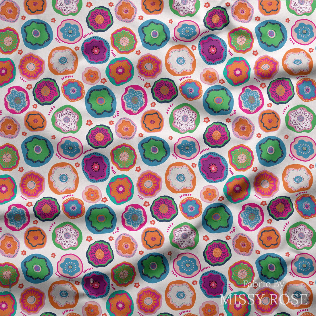 Kristina Forrest 49 draped fabric mockup - custom printed fabric by the metre | Fabric by Missy Rose
