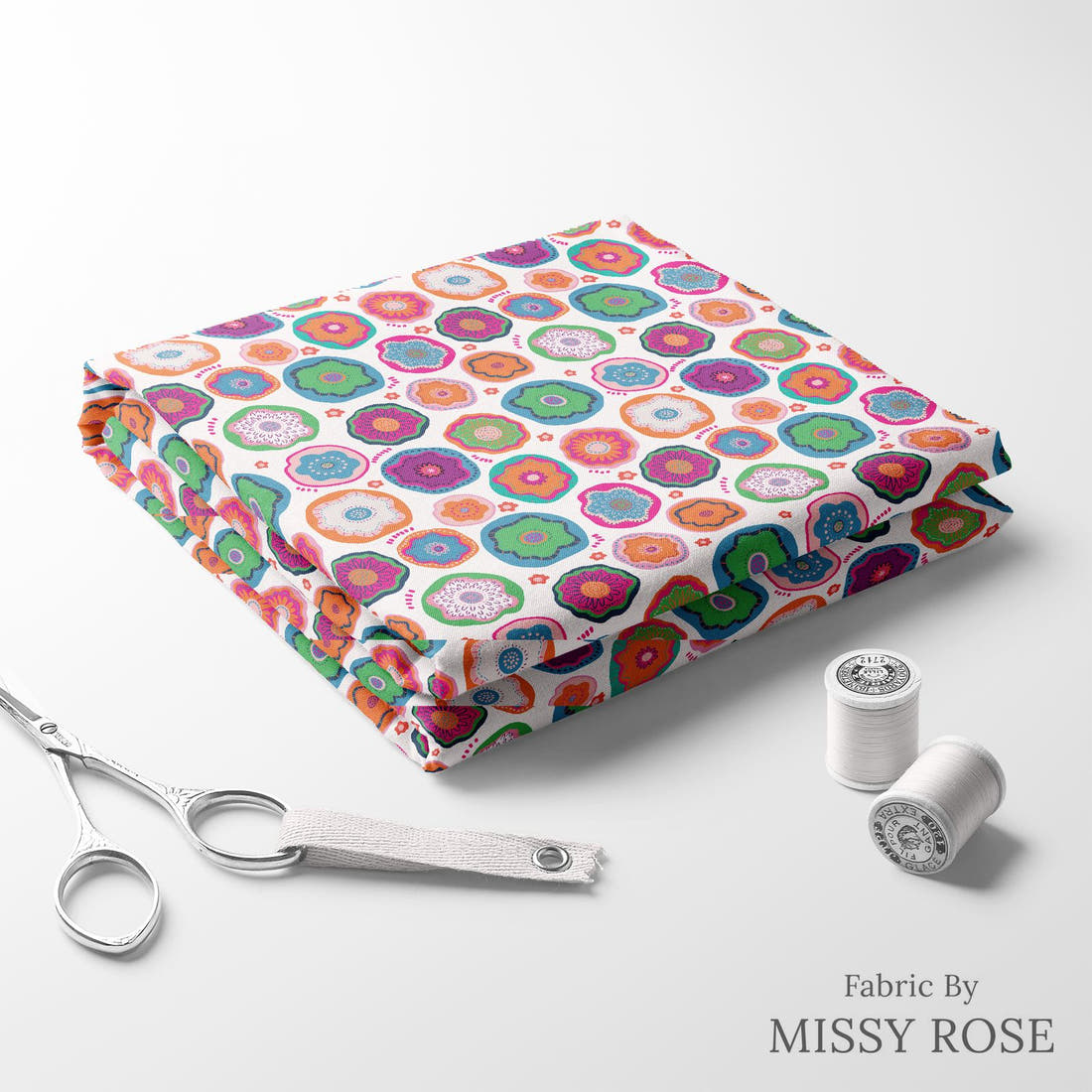 Kristina Forrest 49 folded fabric stack with matching thread - pre-order fabric Australia | Fabric by Missy Rose