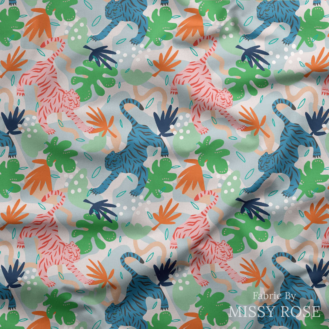 Kristina Forrest 50 draped fabric mockup - custom printed fabric by the metre | Fabric by Missy Rose