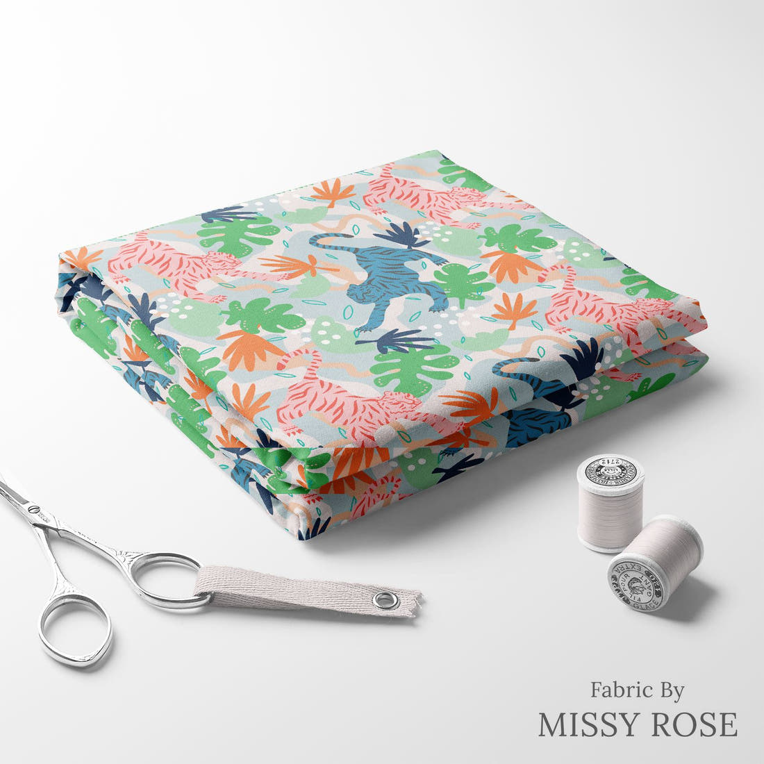 Kristina Forrest 50 folded fabric stack with matching thread - pre-order fabric Australia | Fabric by Missy Rose