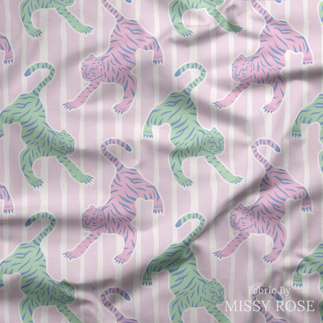 Kristina Forrest 51 draped fabric mockup - custom printed fabric by the metre | Fabric by Missy Rose