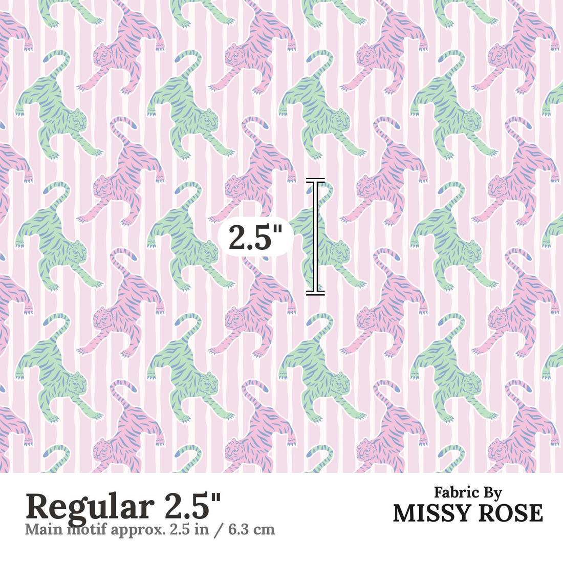 Kristina Forrest 51 Regular 2.5 inch print scale guide | Fabric by Missy Rose