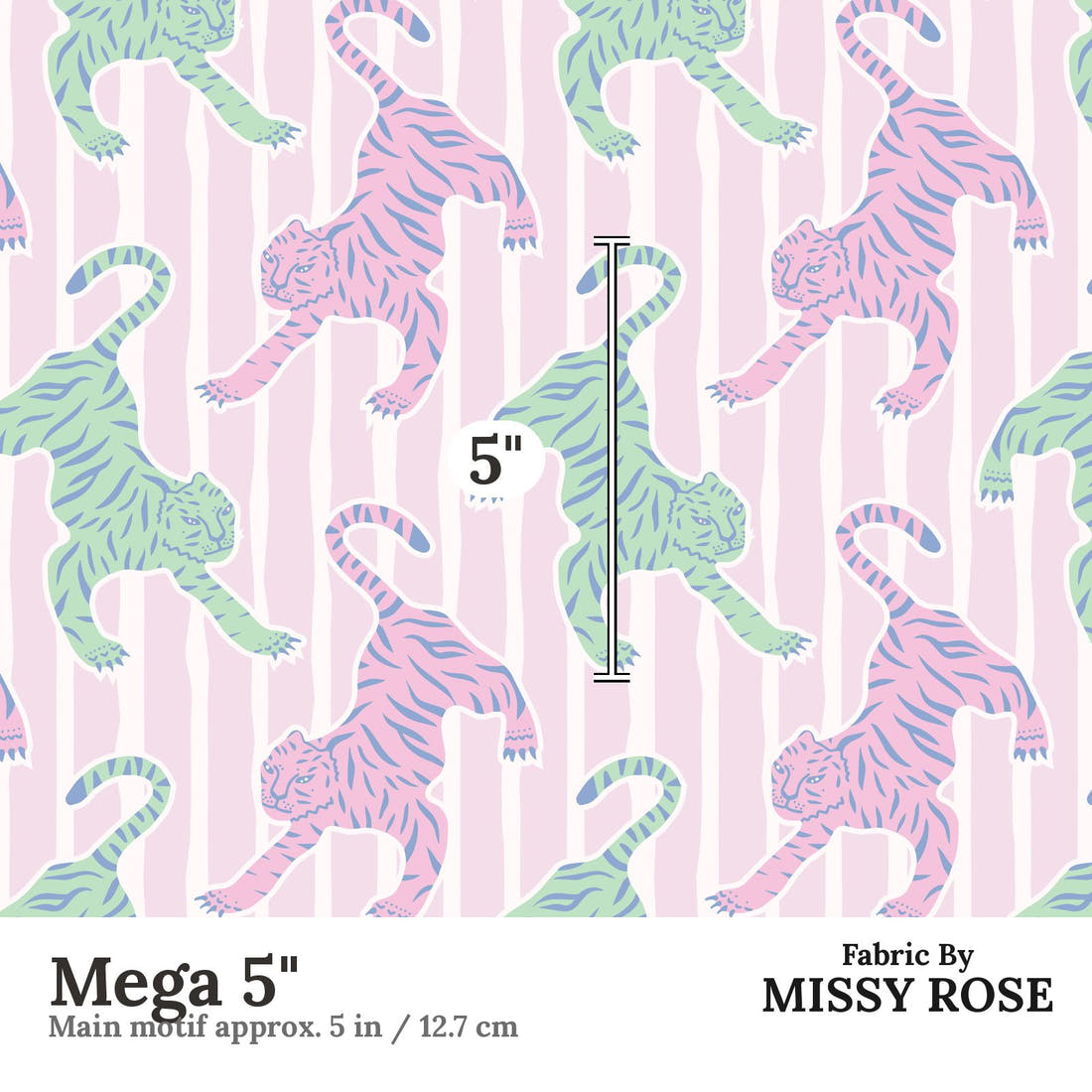 Kristina Forrest 51 Mega 5 inch print scale guide | Fabric by Missy Rose