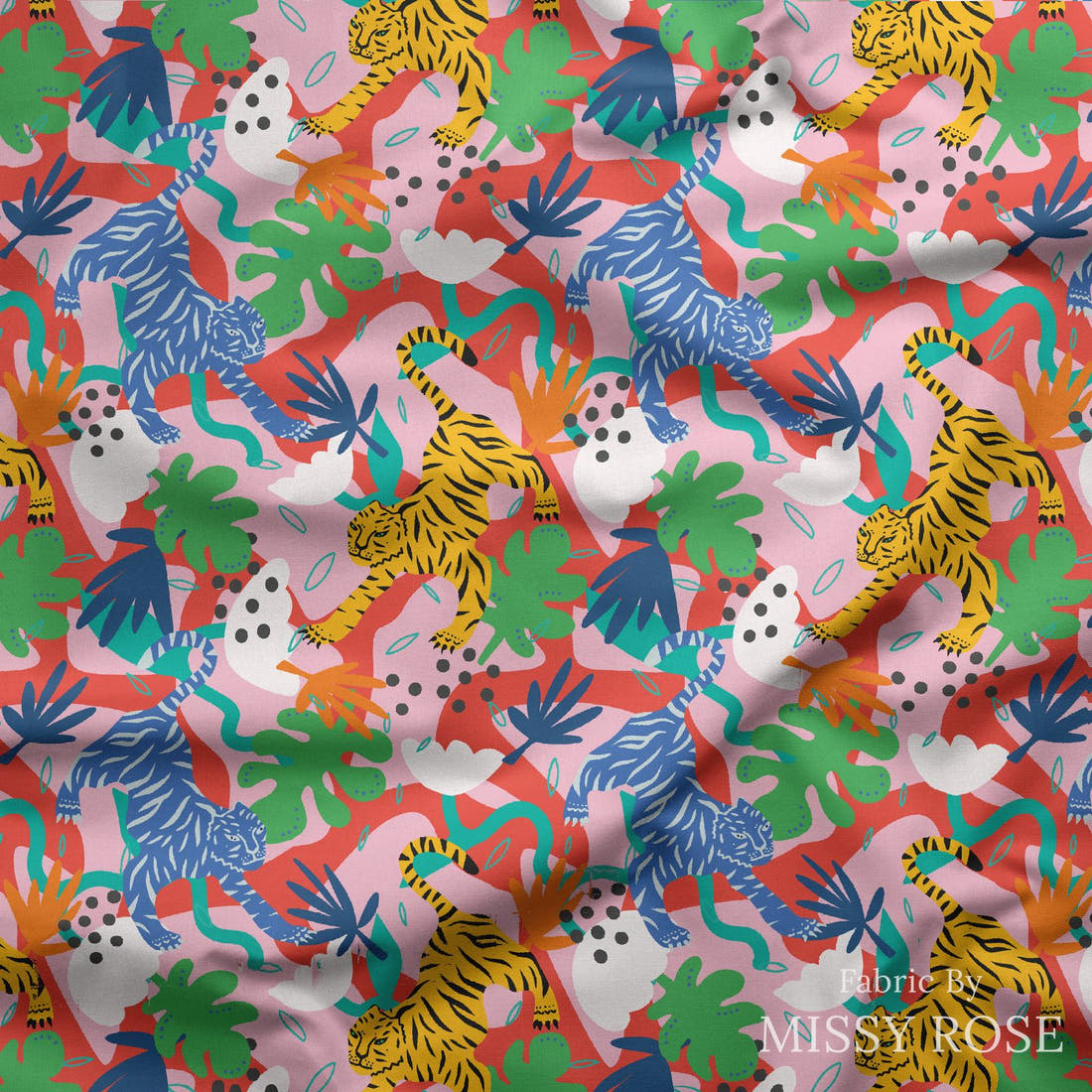Kristina Forrest 52 draped fabric mockup - custom printed fabric by the metre | Fabric by Missy Rose