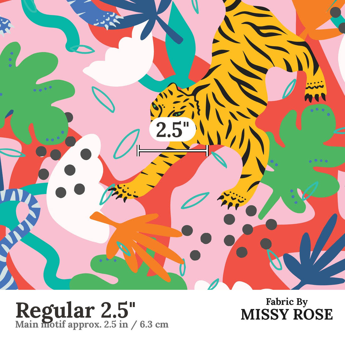 Kristina Forrest 52 Regular 2.5 inch print scale guide | Fabric by Missy Rose