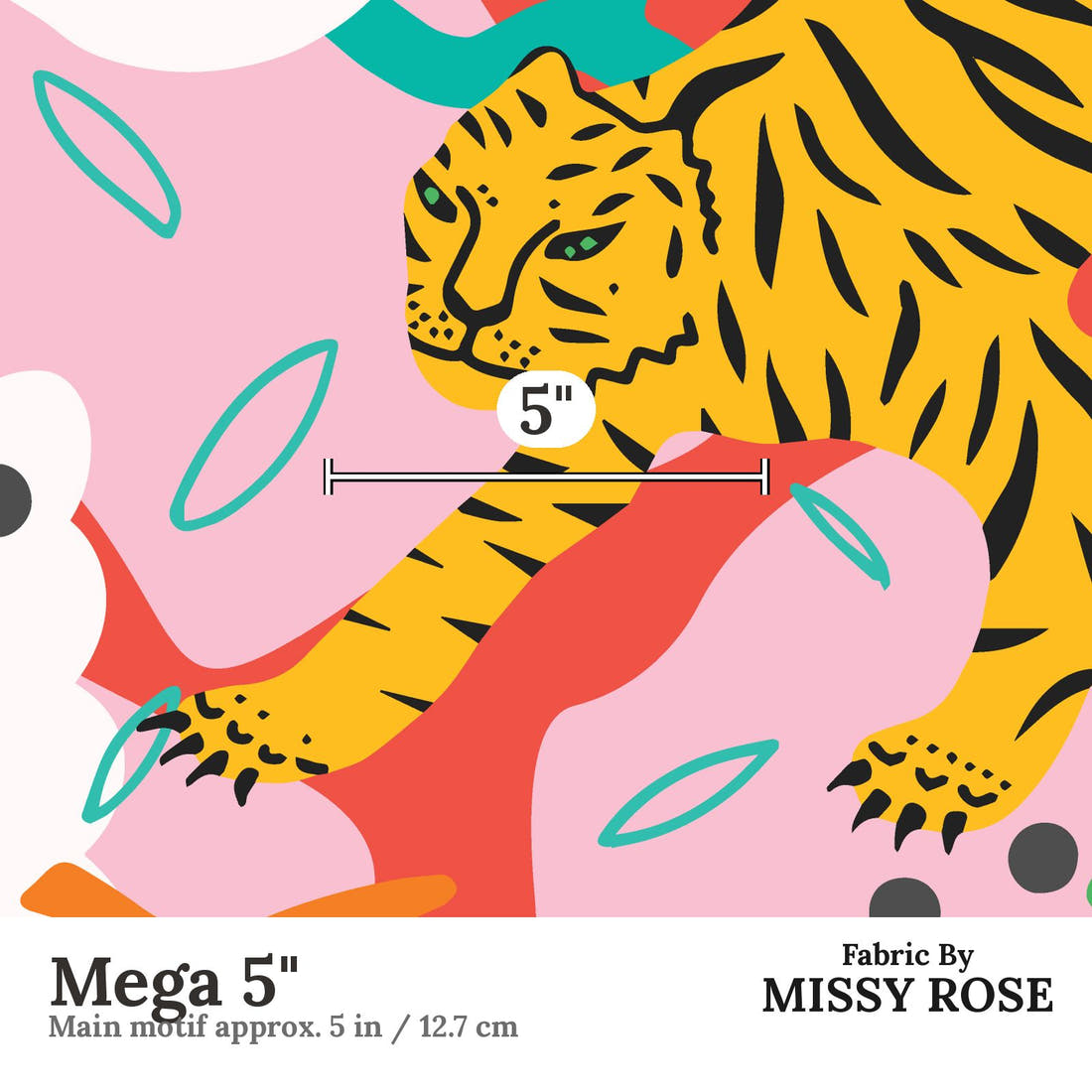 Kristina Forrest 52 Mega 5 inch print scale guide | Fabric by Missy Rose
