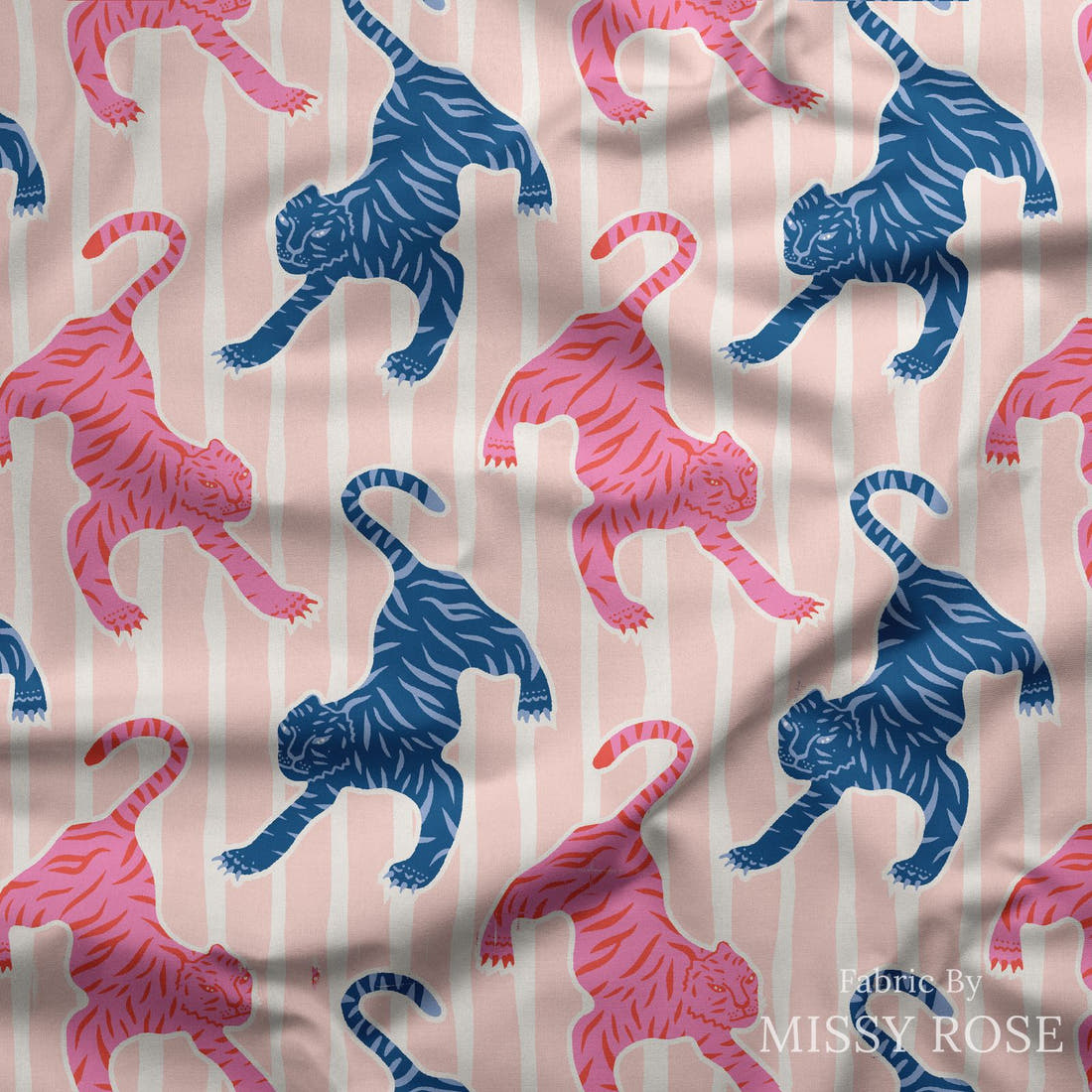 Kristina Forrest 53 draped fabric mockup - custom printed fabric by the metre | Fabric by Missy Rose