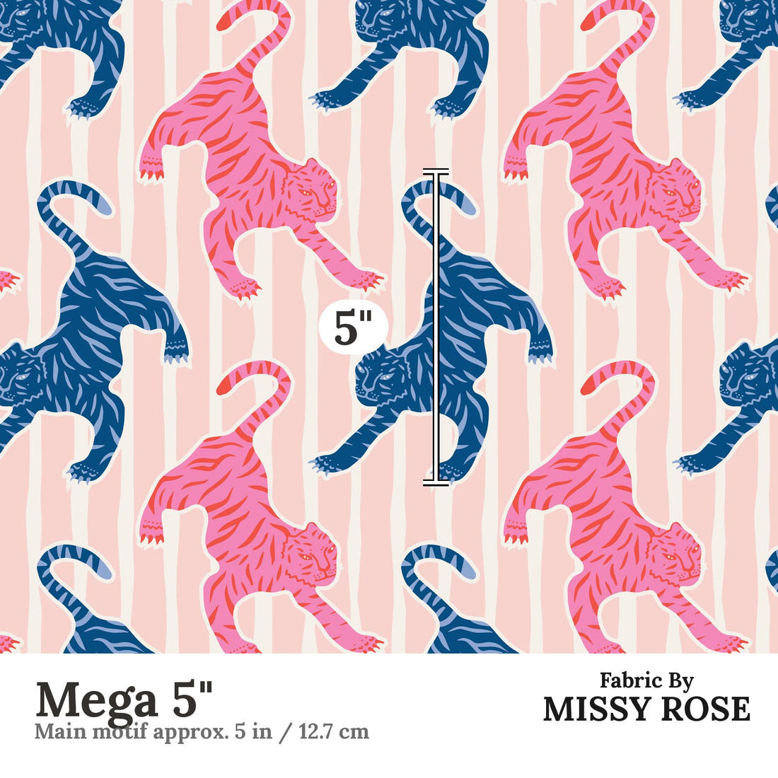 Kristina Forrest 53 Mega 5 inch print scale guide | Fabric by Missy Rose