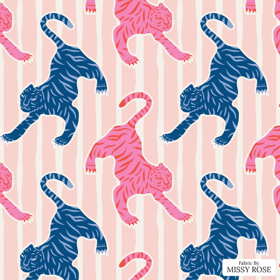 Kristina Forrest 53 - flat view of the print, zoom in for detail | Fabric by Missy Rose