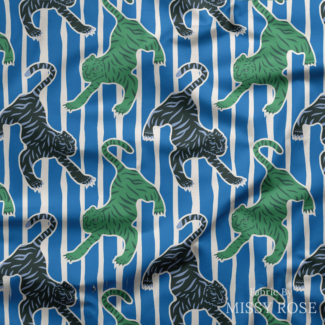 Kristina Forrest 54 draped fabric mockup - custom printed fabric by the metre | Fabric by Missy Rose
