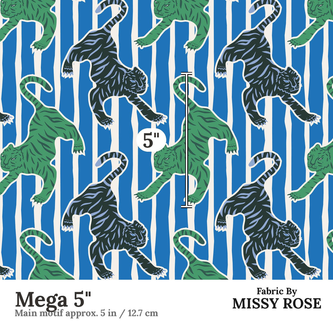 Kristina Forrest 54 Mega 5 inch print scale guide | Fabric by Missy Rose