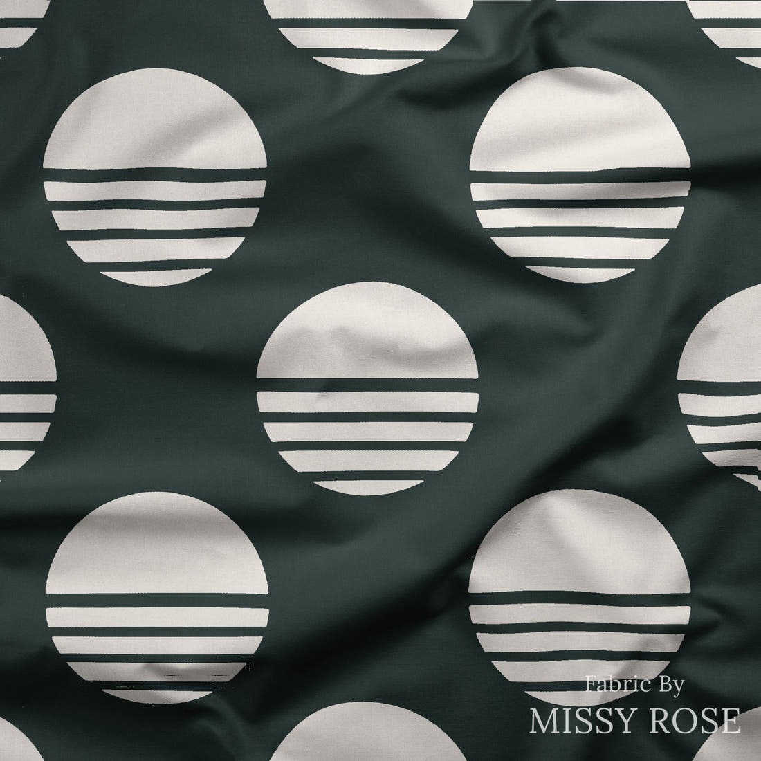 Kristina Forrest 55 draped fabric mockup - custom printed fabric by the metre | Fabric by Missy Rose
