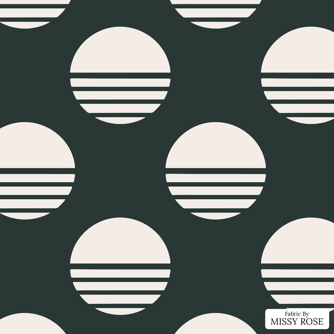 Kristina Forrest 55 - flat view of the print, zoom in for detail | Fabric by Missy Rose