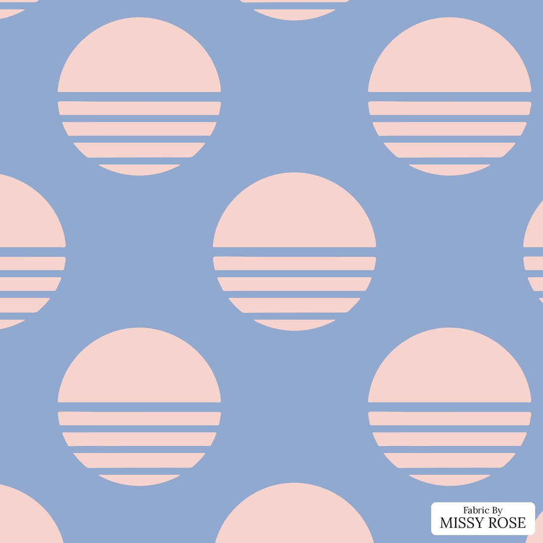 Kristina Forrest 57 - flat view of the print, zoom in for detail | Fabric by Missy Rose