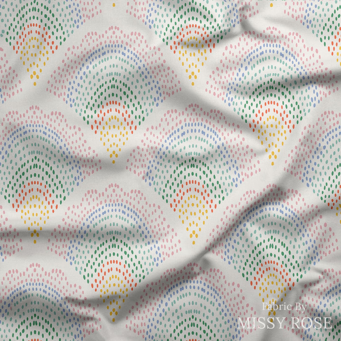 Kristina Forrest 60 draped fabric mockup - custom printed fabric by the metre | Fabric by Missy Rose