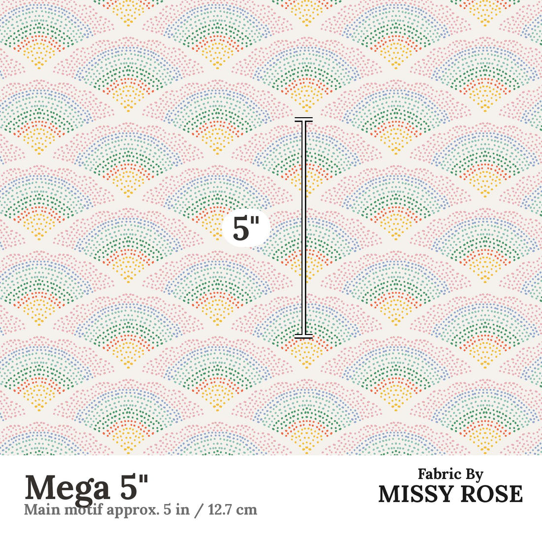 Kristina Forrest 60 Mega 5 inch print scale guide | Fabric by Missy Rose
