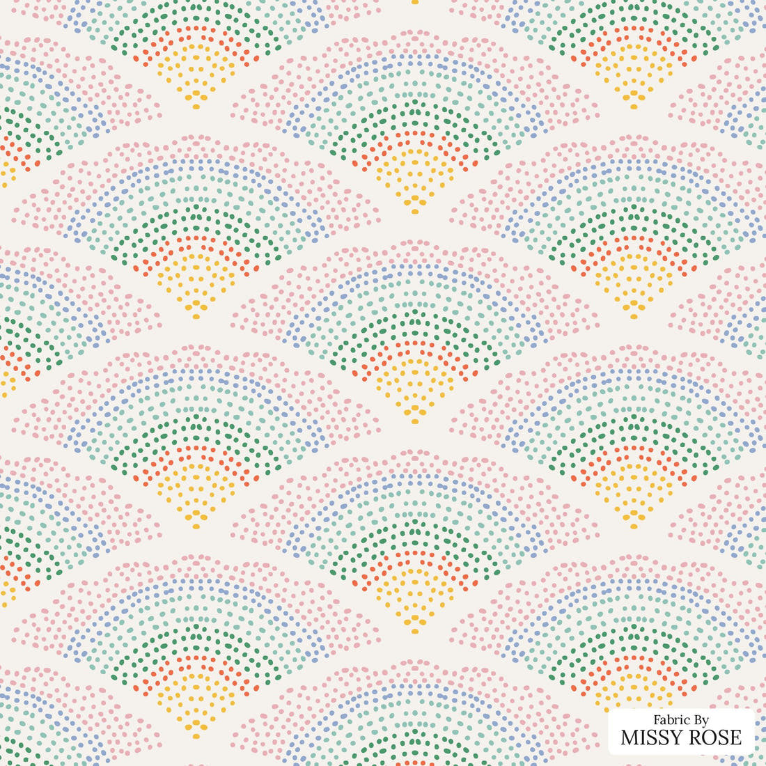Kristina Forrest 60 - flat view of the print, zoom in for detail | Fabric by Missy Rose