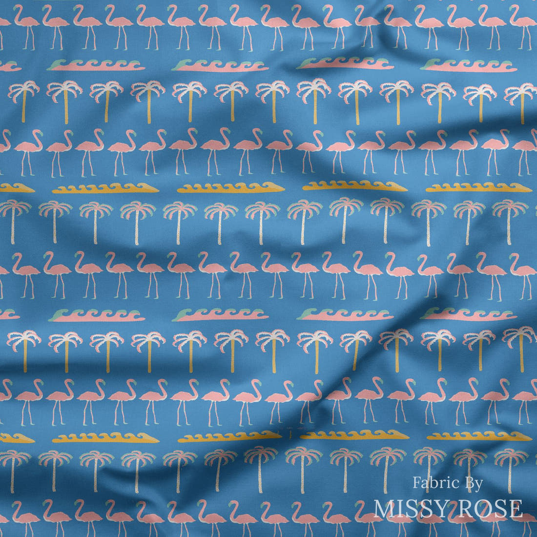 Kristina Forrest 61 draped fabric mockup - custom printed fabric by the metre | Fabric by Missy Rose