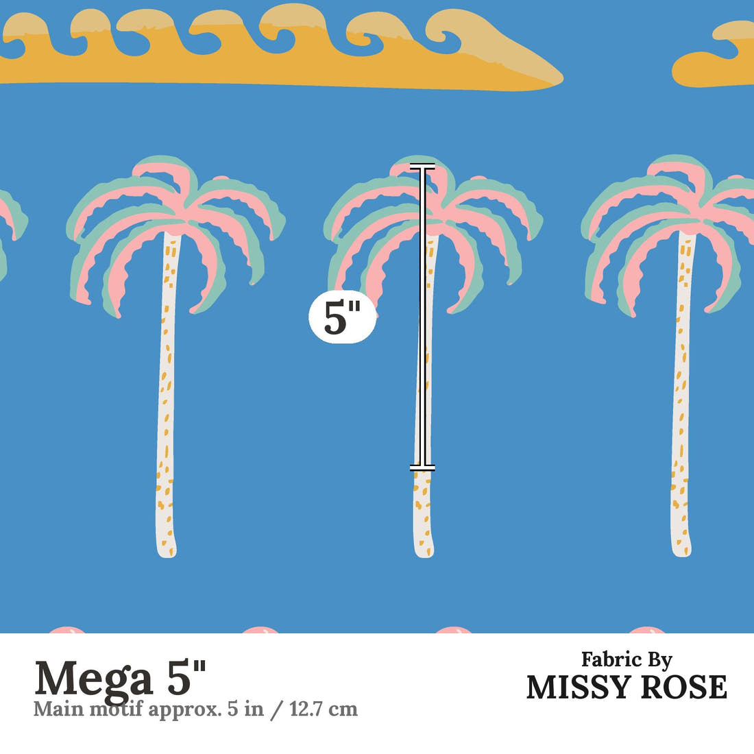 Kristina Forrest 61 Mega 5 inch print scale guide | Fabric by Missy Rose