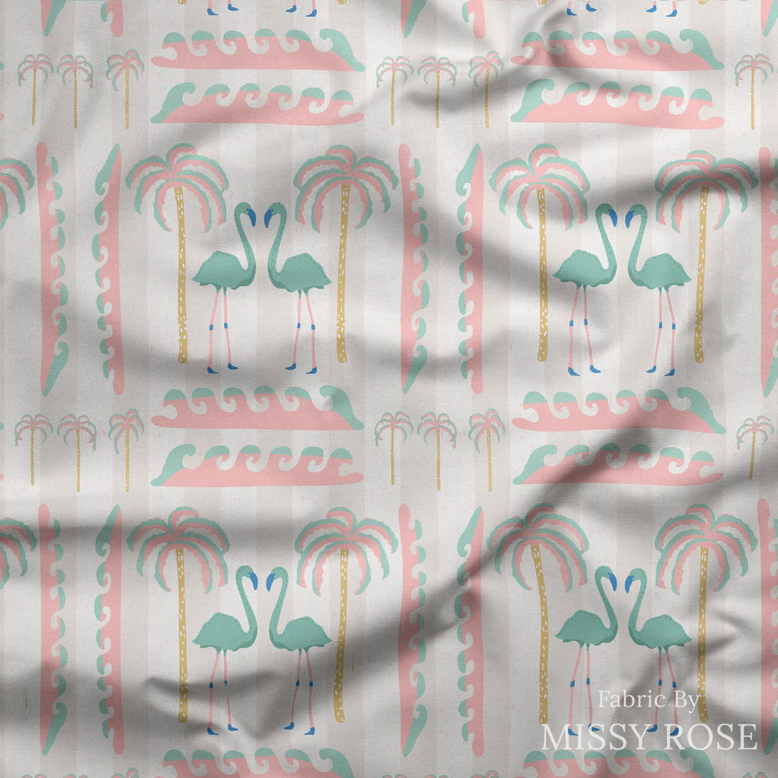 Kristina Forrest 62 draped fabric mockup - custom printed fabric by the metre | Fabric by Missy Rose