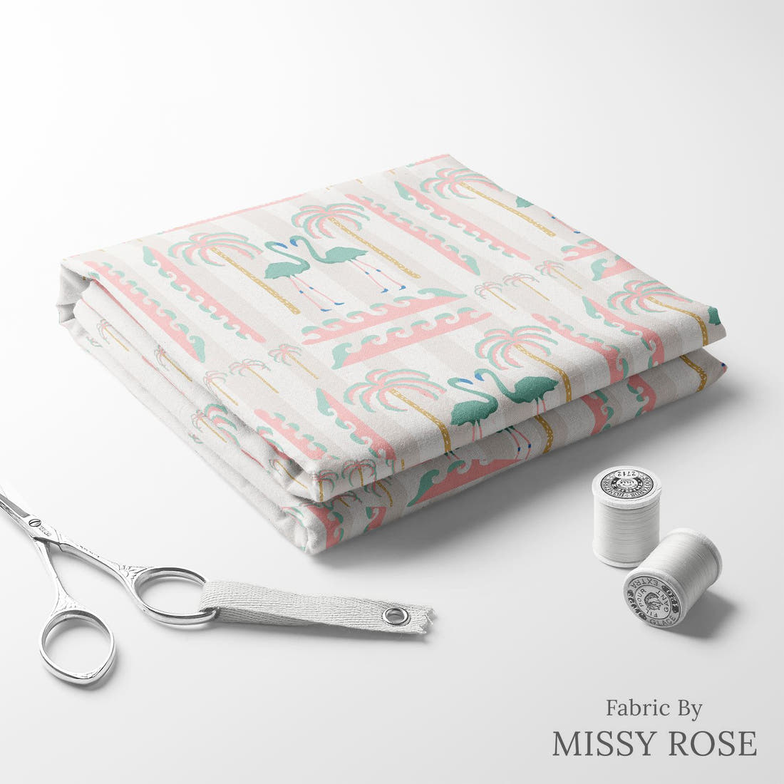 Kristina Forrest 62 folded fabric stack with matching thread - pre-order fabric Australia | Fabric by Missy Rose