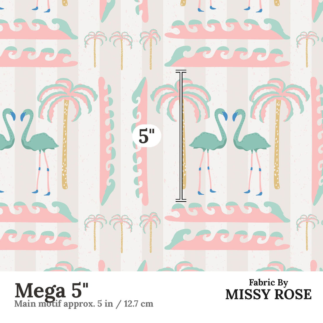 Kristina Forrest 62 Mega 5 inch print scale guide | Fabric by Missy Rose