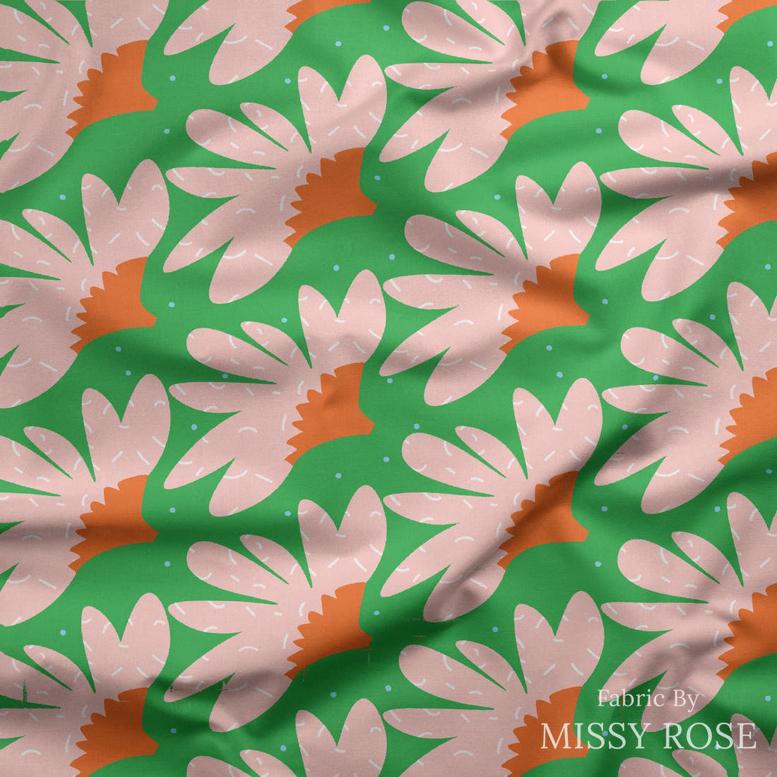 Kristina Forrest 66 draped fabric mockup - custom printed fabric by the metre | Fabric by Missy Rose