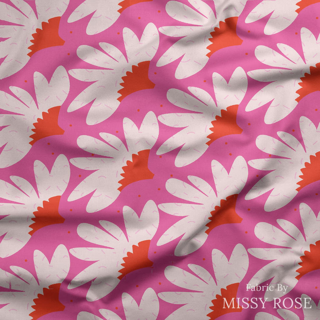 Kristina Forrest 67 draped fabric mockup - custom printed fabric by the metre | Fabric by Missy Rose
