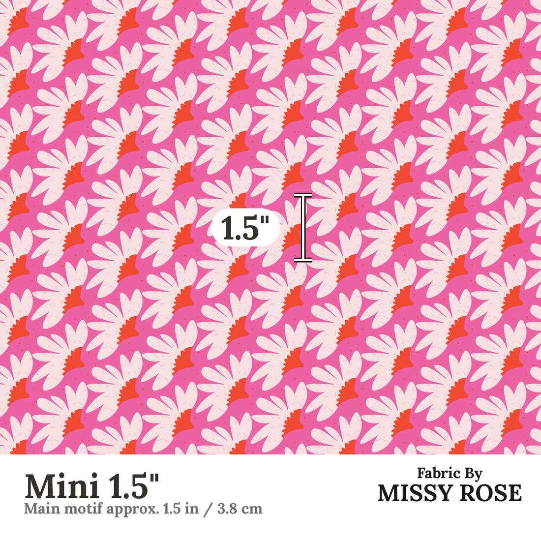 Kristina Forrest 67 Mini 1.5 inch print scale guide | Fabric by Missy Rose