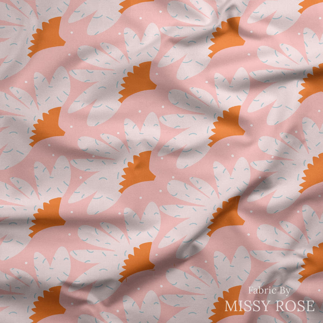 Kristina Forrest 68 draped fabric mockup - custom printed fabric by the metre | Fabric by Missy Rose