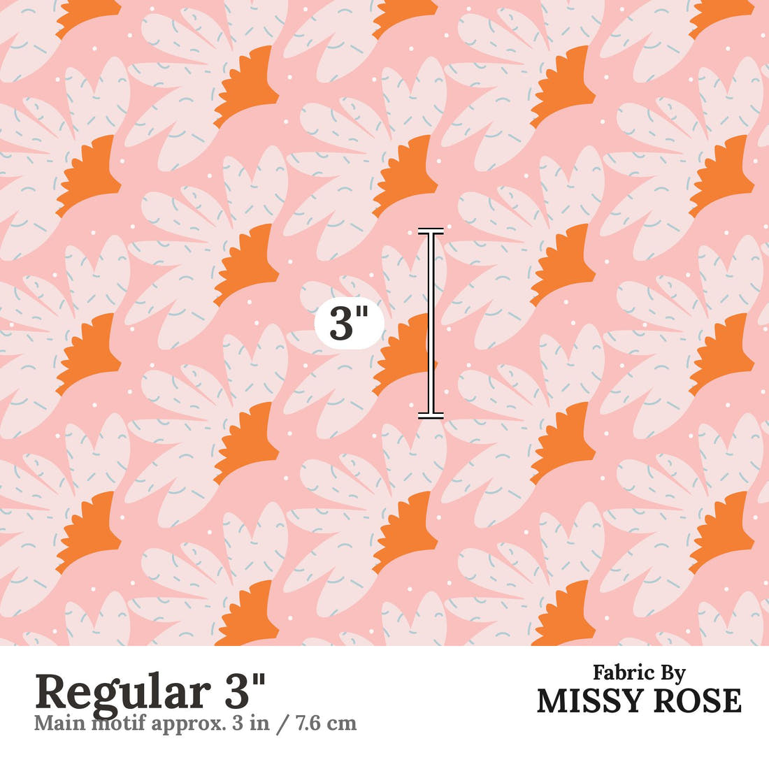 Kristina Forrest 68 Regular 3 inch print scale guide | Fabric by Missy Rose