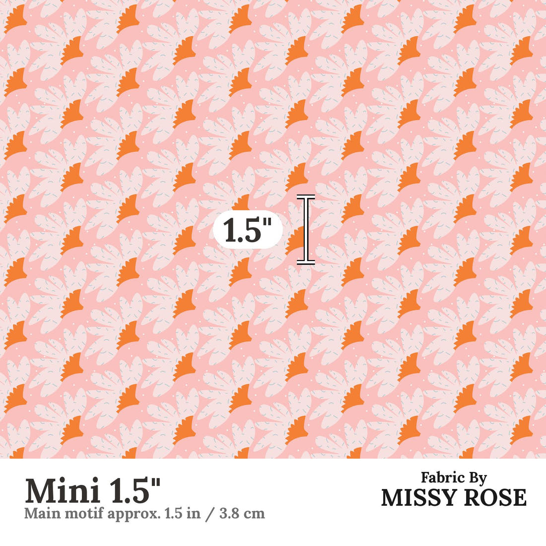 Kristina Forrest 68 Mini 1.5 inch print scale guide | Fabric by Missy Rose