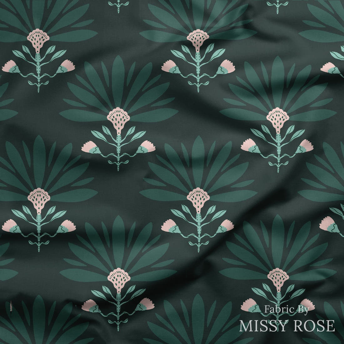 Kristina Forrest 70 draped fabric mockup - custom printed fabric by the metre | Fabric by Missy Rose