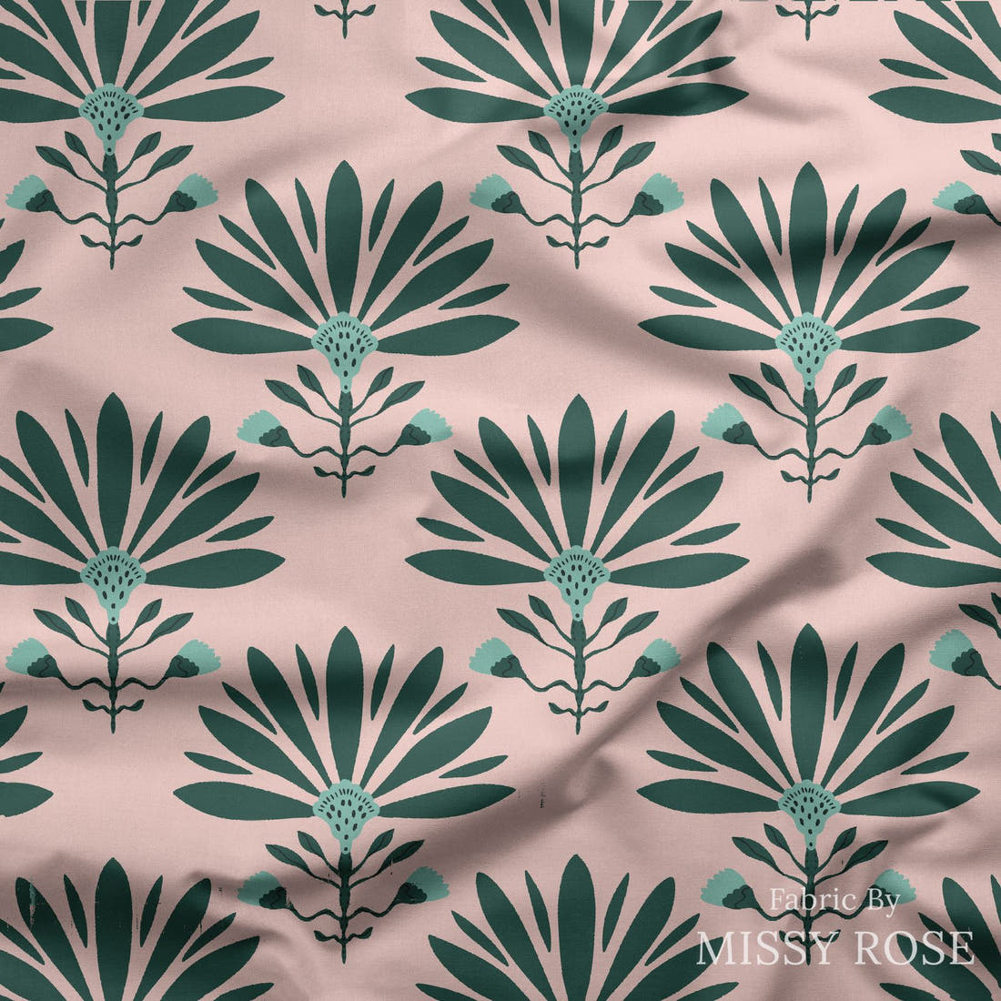 Kristina Forrest 71 draped fabric mockup - custom printed fabric by the metre | Fabric by Missy Rose
